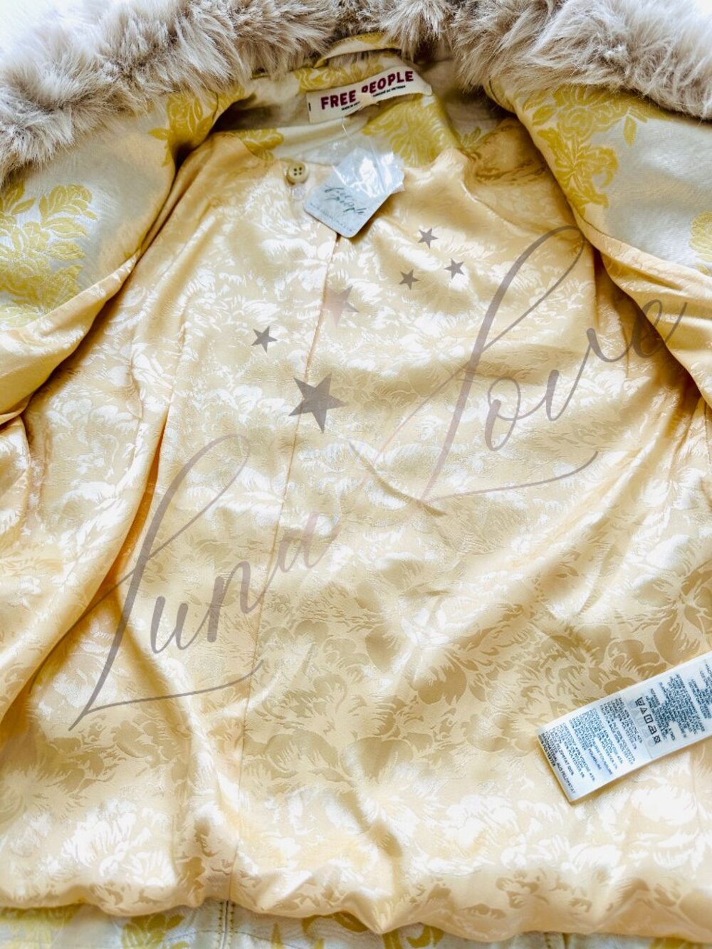 FREE PEOPLE French Exit Jacket In Straw NWT - Picture 4 of 8